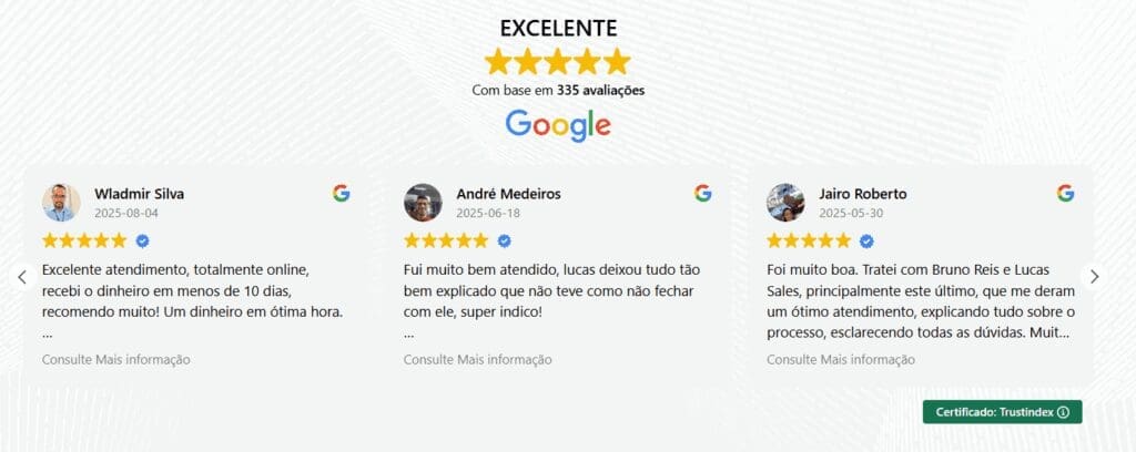 avaliação de clientes PX Ativos Judiciais