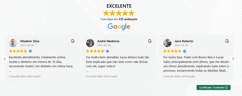 avaliação de clientes PX Ativos Judiciais